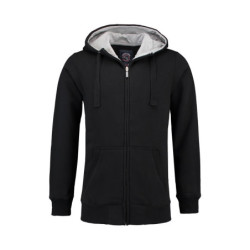 L&S Heavy Sweater Hooded Cardigan for him LEM3225 Black S