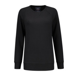 L&S Heavy Sweater Raglan Crewneck for her LEM3227 Black S