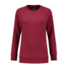 L&S Heavy Sweater Raglan Crewneck for her LEM3227 Cardinal Heather L