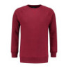 L&S Heavy Sweater Raglan Crewneck for him LEM3229 Cardinal Heather L