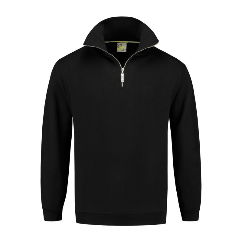 L&S Sweater Zip LEM3231 Black L