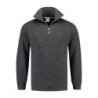 L&S Sweater Zip LEM3231 Antracite 3XL