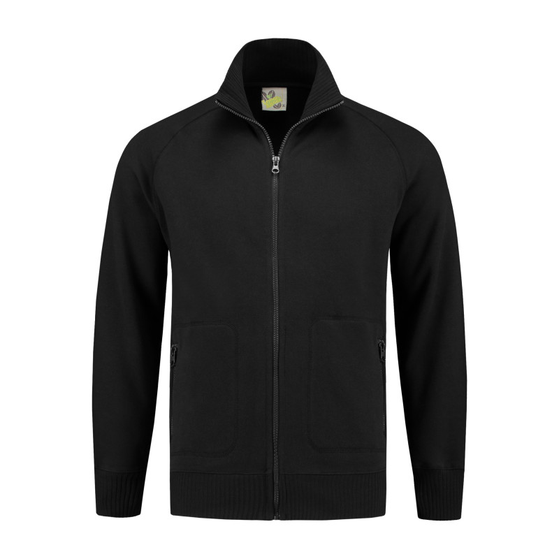 L&S Sweater Cardigan unisex LEM3236 Black L