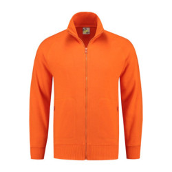 L&S Sweater Cardigan unisex LEM3236 Orange 2XL