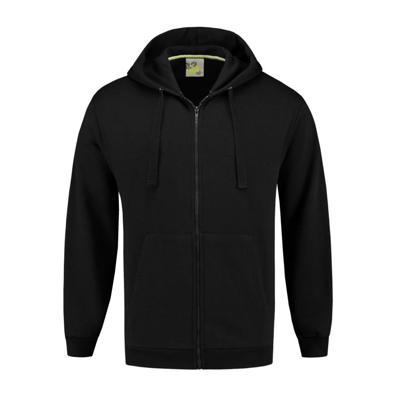L&S Sweater Hooded Cardigan LEM3270 Black M