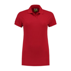 L&S Polo Basic Mix SS for her LEM3502 Red L
