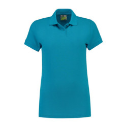 L&S Polo Basic Mix SS for her LEM3502 Turquoise M