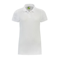 L&S Polo Basic Mix SS for her LEM3502 White L