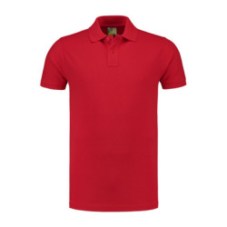 L&S Polo Fit SS LEM3510 Red M