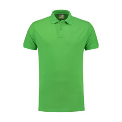 L&S Polo Fit Heavy Mix SS LEM3511 Lime S