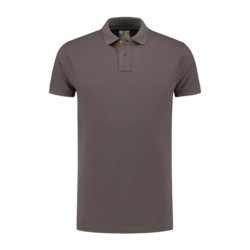 L&S Polo Fit Heavy Mix SS LEM3511 Pearl Grey S