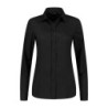 L&S Shirt Poplin Mix Stretch LS for her LEM3923 Black XL