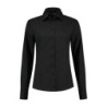 L&S Shirt Poplin Mix LS for her LEM3932 Black 2XL