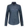 L&S Denim Shirt LS for her LEM3950 Blue Denim L