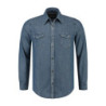 L&S Denim Shirt LS for him LEM3960 Blue Denim XS