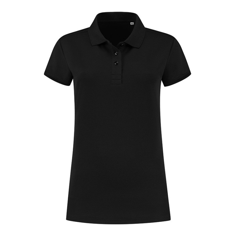 L&S Polo Workwear Cooldry for her LEM4602 Black L