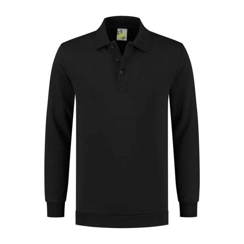 L&S Polosweater Workwear Uni LEM4701 Black L